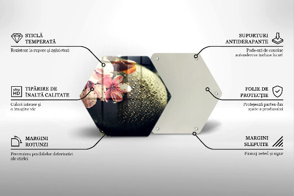 Chopping board Flowers stones zen