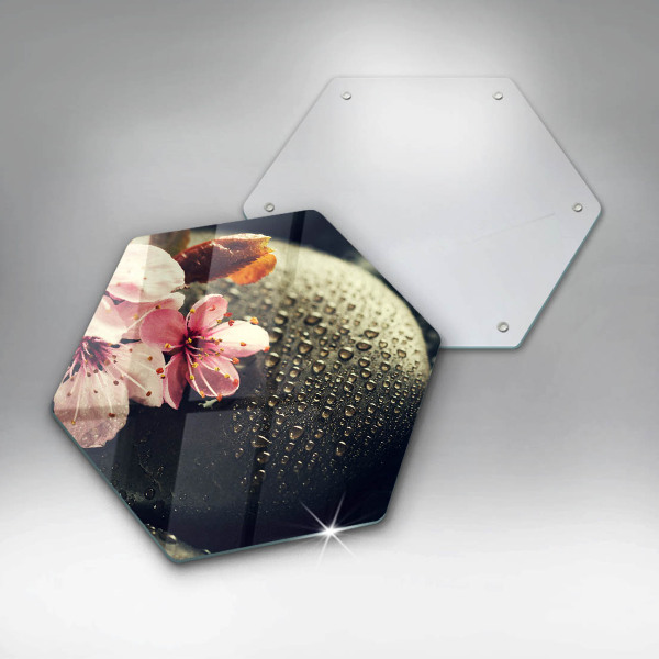 Chopping board Flowers stones zen