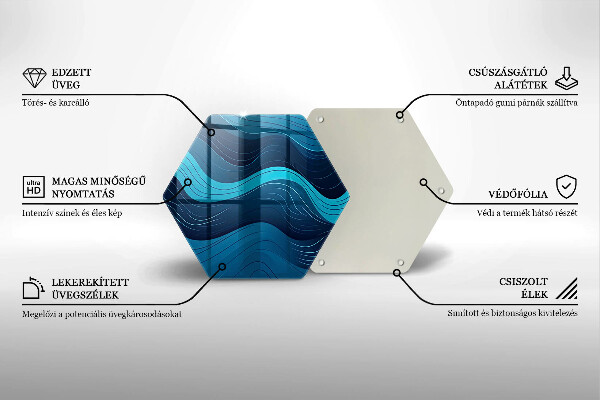 Chopping board Abstract waves