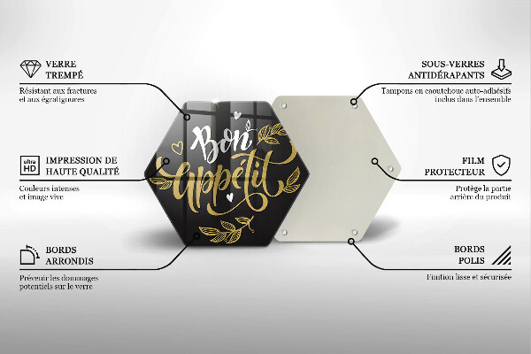 Chopping board The inscription Bon Appetit