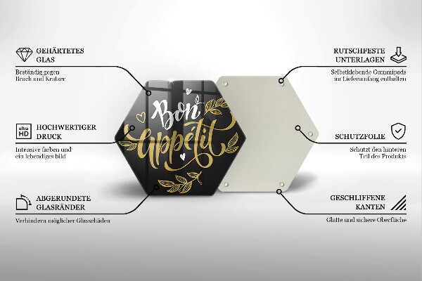 Chopping board The inscription Bon Appetit