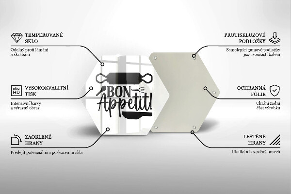 Chopping board The inscription Bon Appetit