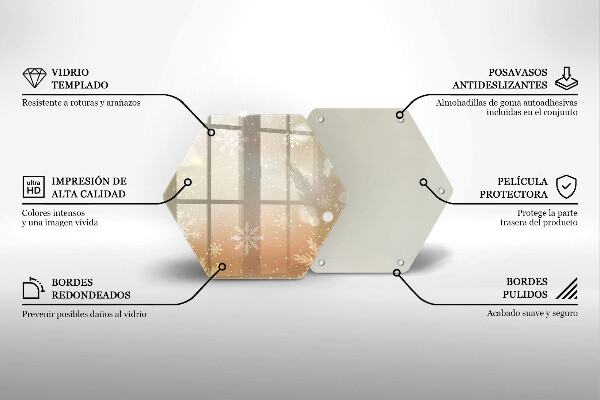 Chopping board Snowflakes