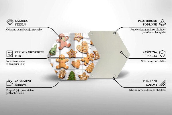 Chopping board Christmas gingerbread