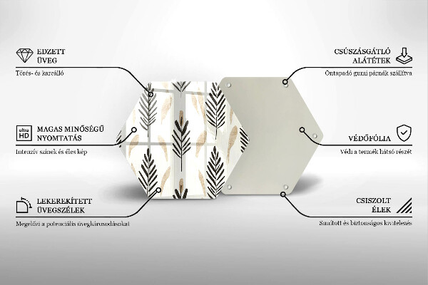 Chopping board Boho plants