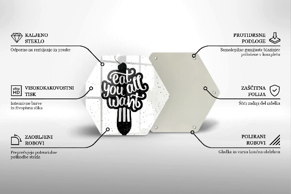 Chopping board The inscription Eat You All Want