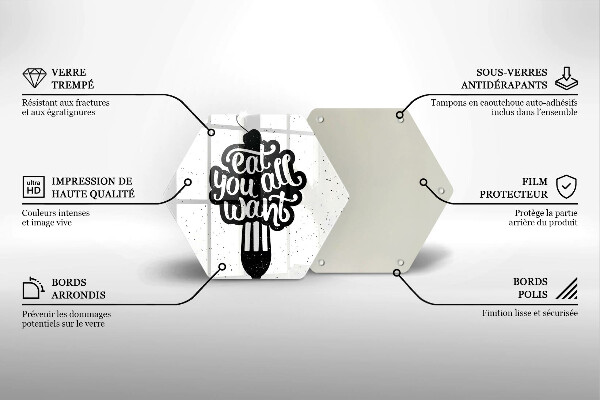 Chopping board The inscription Eat You All Want