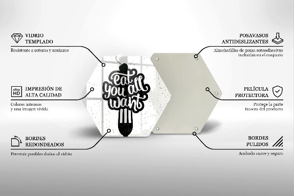 Chopping board The inscription Eat You All Want