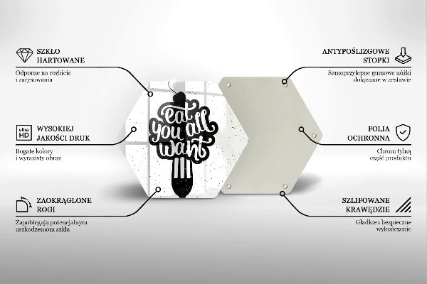 Chopping board The inscription Eat You All Want