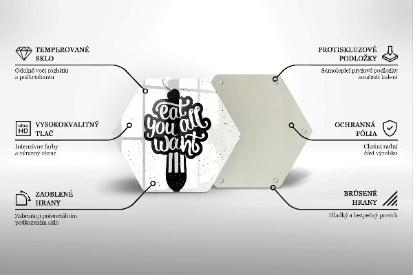 Chopping board The inscription Eat You All Want