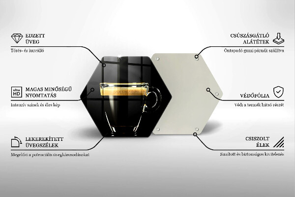 Chopping board A glass of black coffee