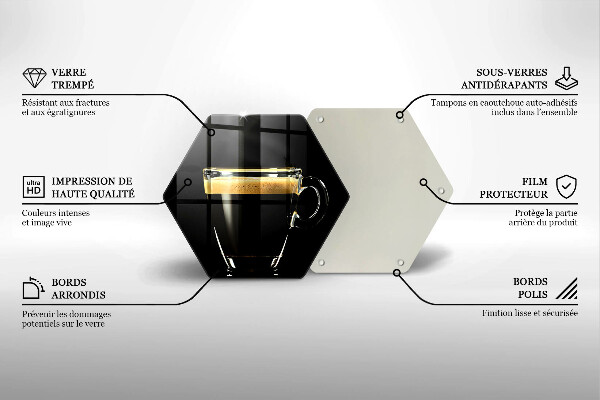 Chopping board A glass of black coffee