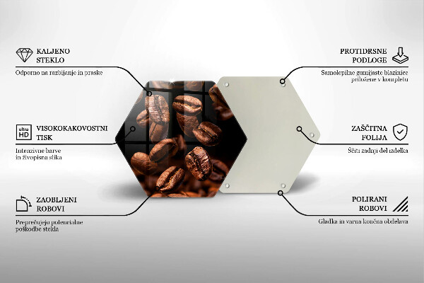 Chopping board Brown coffee beans