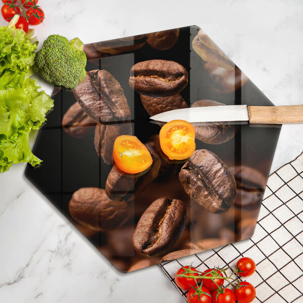 Chopping board Brown coffee beans