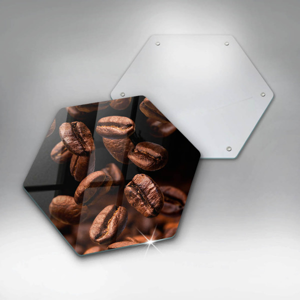 Chopping board Brown coffee beans