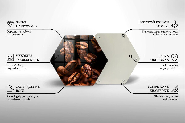 Chopping board Brown coffee beans