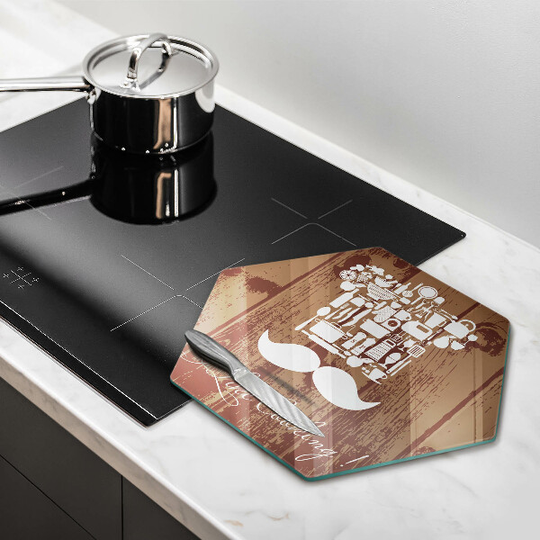 Chopping board Inscription and like cooking