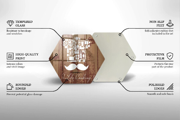 Chopping board Inscription and like cooking