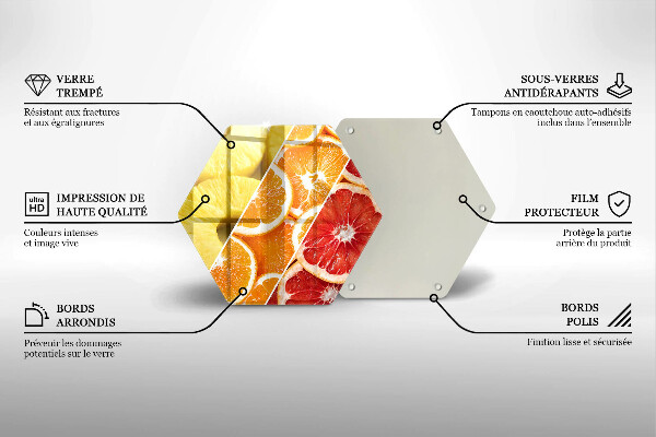 Chopping board Colorful fruits