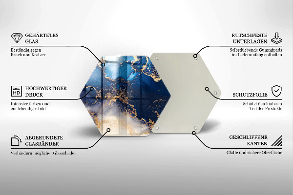Chopping board Marble abstraction
