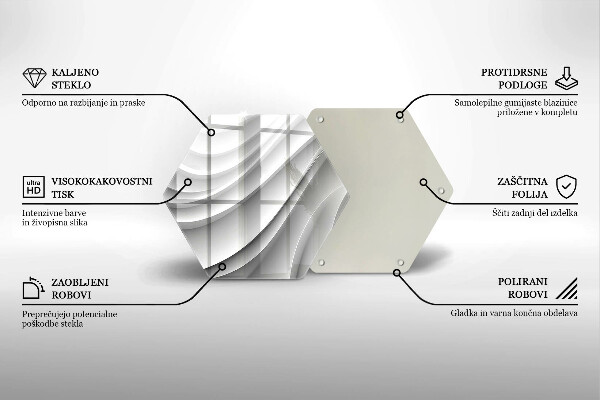 Chopping board Geometric lines