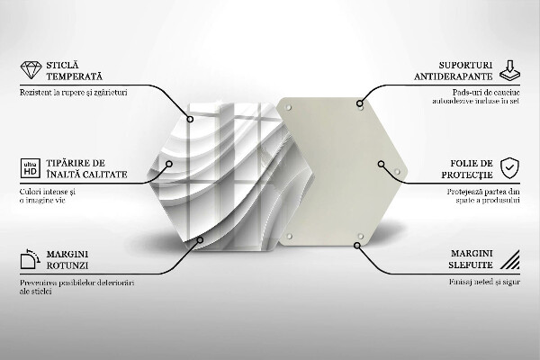 Chopping board Geometric lines