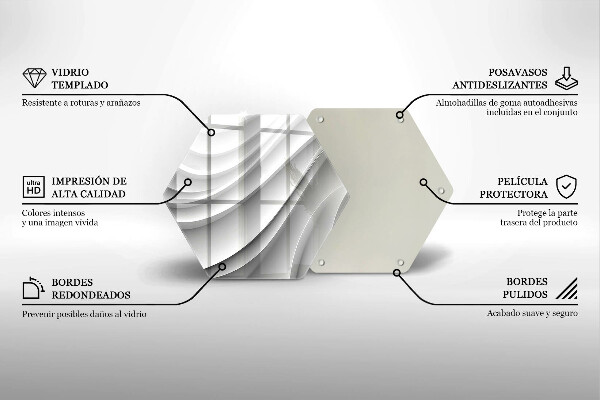 Chopping board Geometric lines