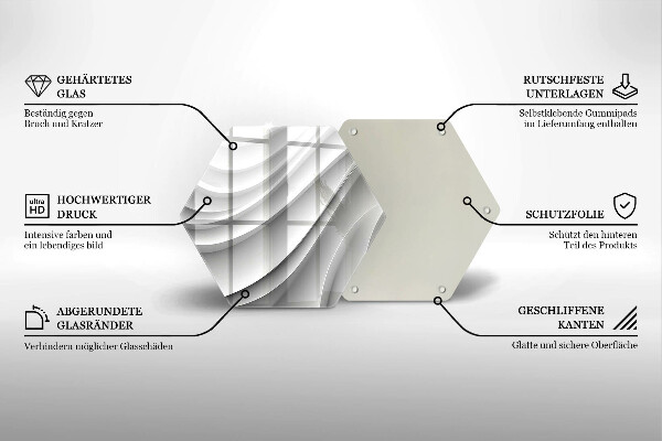 Chopping board Geometric lines