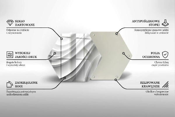 Chopping board Geometric lines