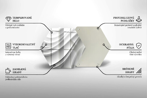 Chopping board Geometric lines