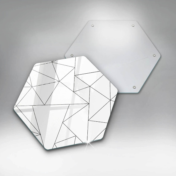 Chopping board White triangles