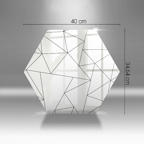 Chopping board White triangles