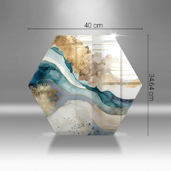 Chopping board Colorful marble