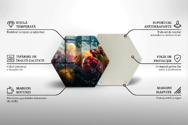 Chopping board Fruits in water