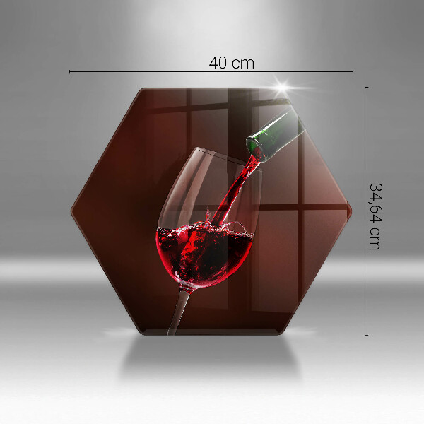 Chopping board A glass of wine