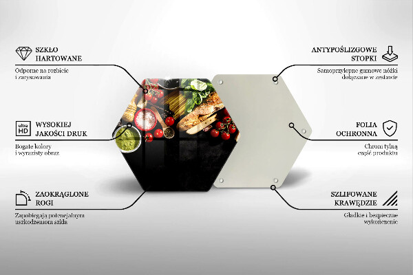 Chopping board Italian ingredients and spices