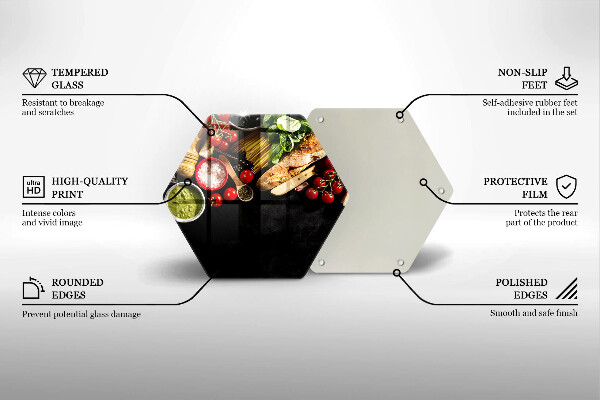 Chopping board Italian ingredients and spices