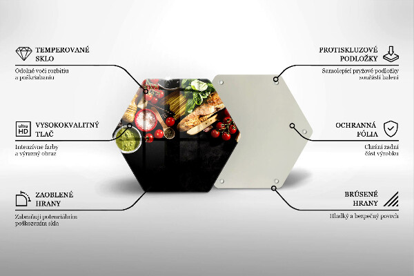 Chopping board Italian ingredients and spices