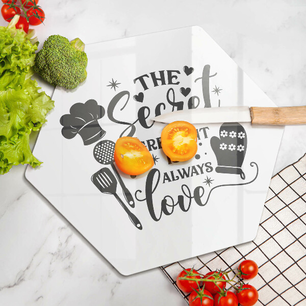 Chopping board Inscription, sentence