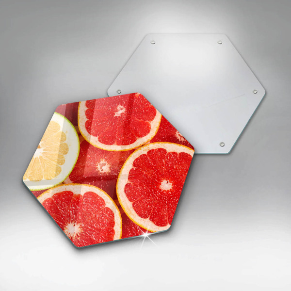 Chopping board Grapefruit slices