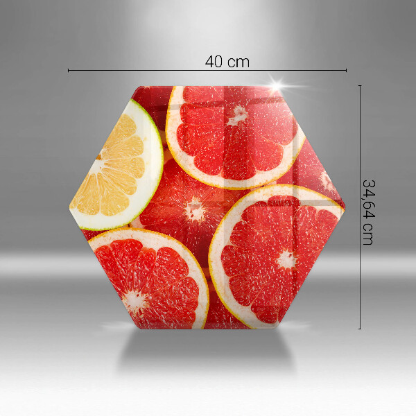 Chopping board Grapefruit slices