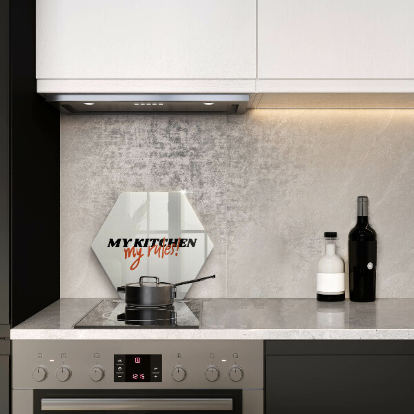 Chopping board The inscription My Kitchen My Rules