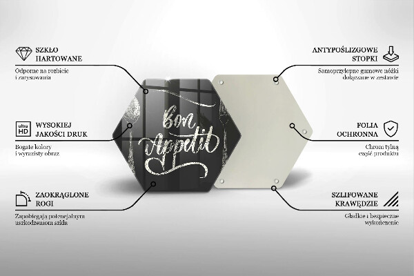 Chopping board The inscription Bon Appetit