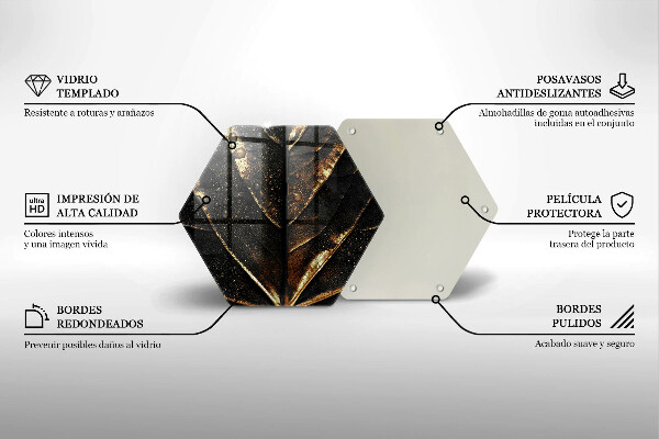 Chopping board Golden leaf