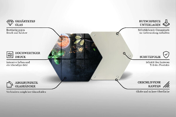 Chopping board Spices with spices