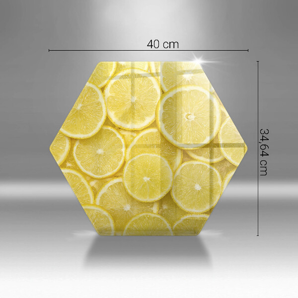 Glass worktop saver Lemon fruit