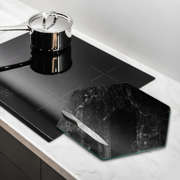 Glass worktop saver Elegant marble