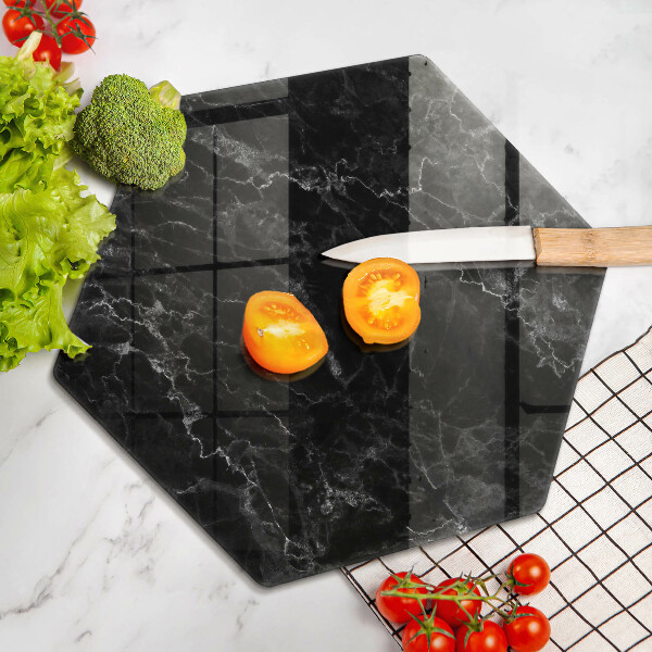 Glass worktop saver Elegant marble