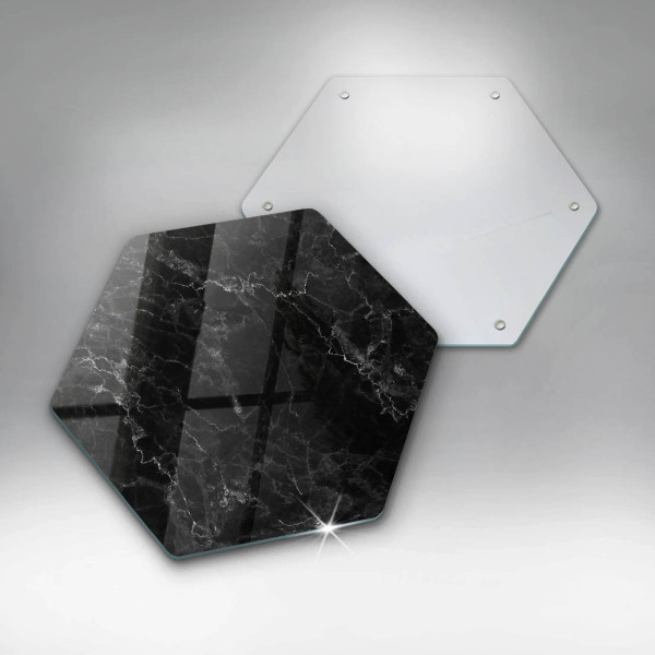 Glass worktop saver Elegant marble