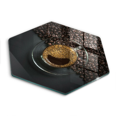 Glass worktop saver Coffee and grains